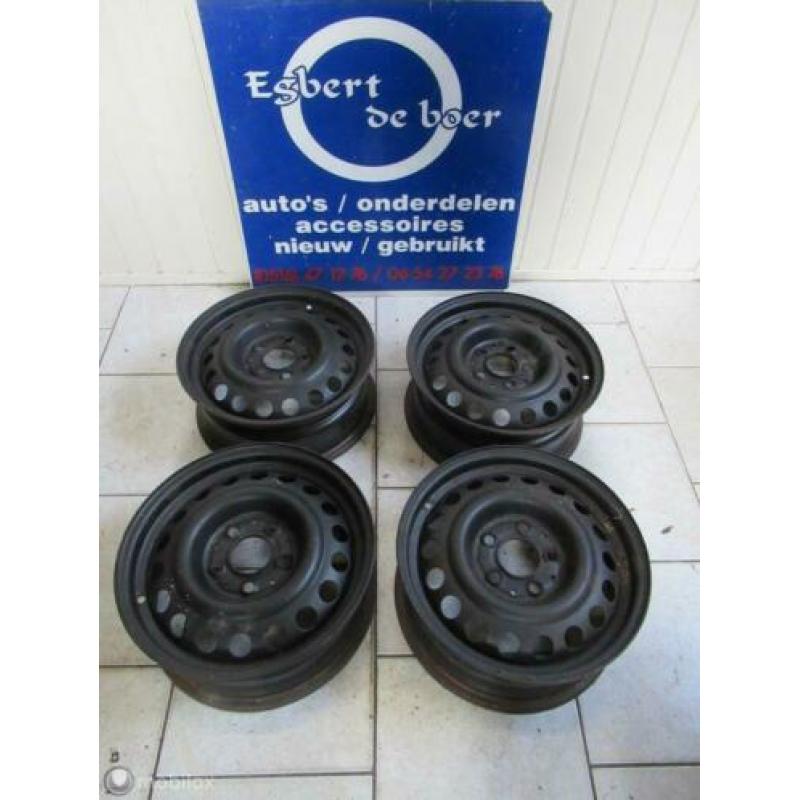 4x 15 inch stalen velg velgen Opel Omega A + B