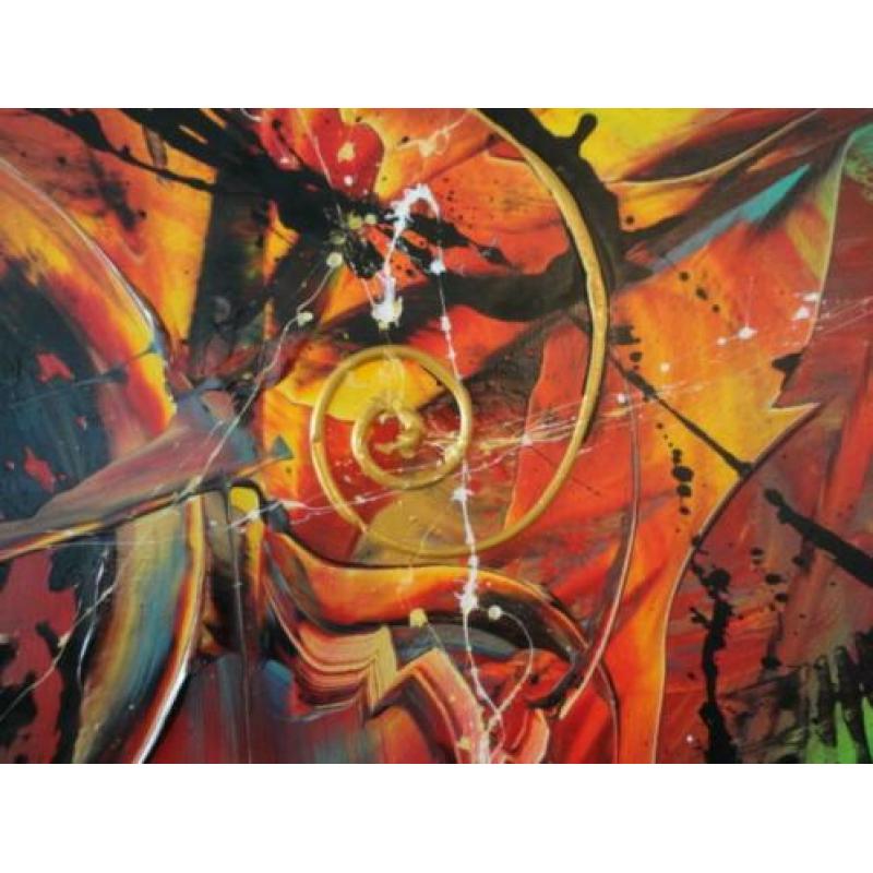 " Turbulence " prachtig Acrylschilderij