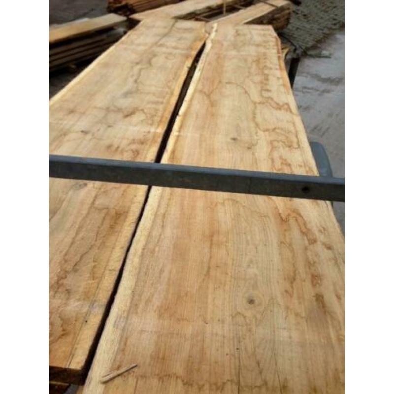 prachtige eiken schaaldelen/boomstamplanken 53mm dik