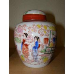 Twee Chinese gember potjes (A19 1081)