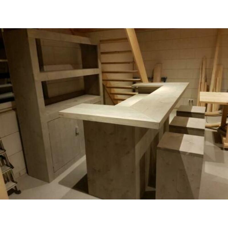 bar thuisbar mancave steigerhout op gewenste maat gemaakt
