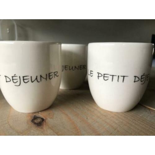 Petit Dejeuner mokken, 4 stuks van Rivièra Maison