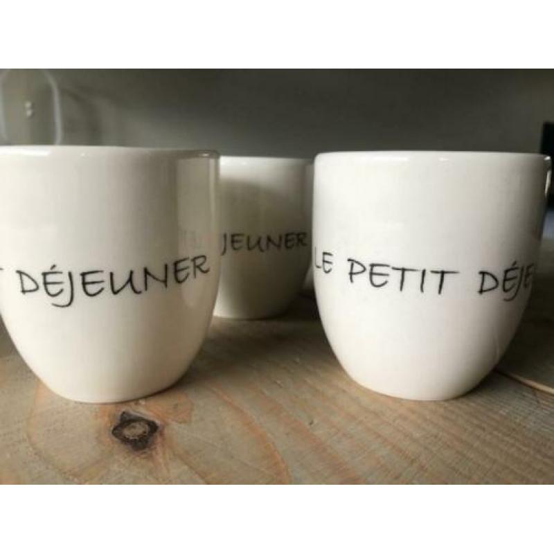 Petit Dejeuner mokken, 4 stuks van Rivièra Maison