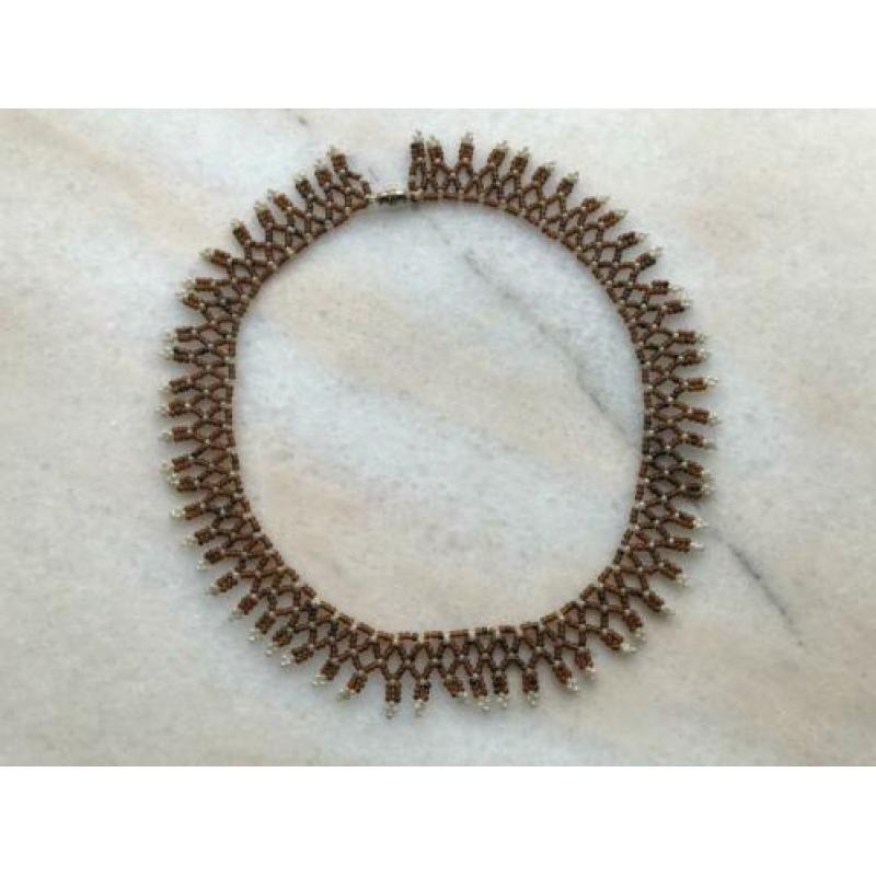 Vintage Kraagketting Kralen Ketting