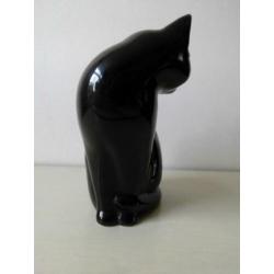 Vintage zwarte Kat keramiek