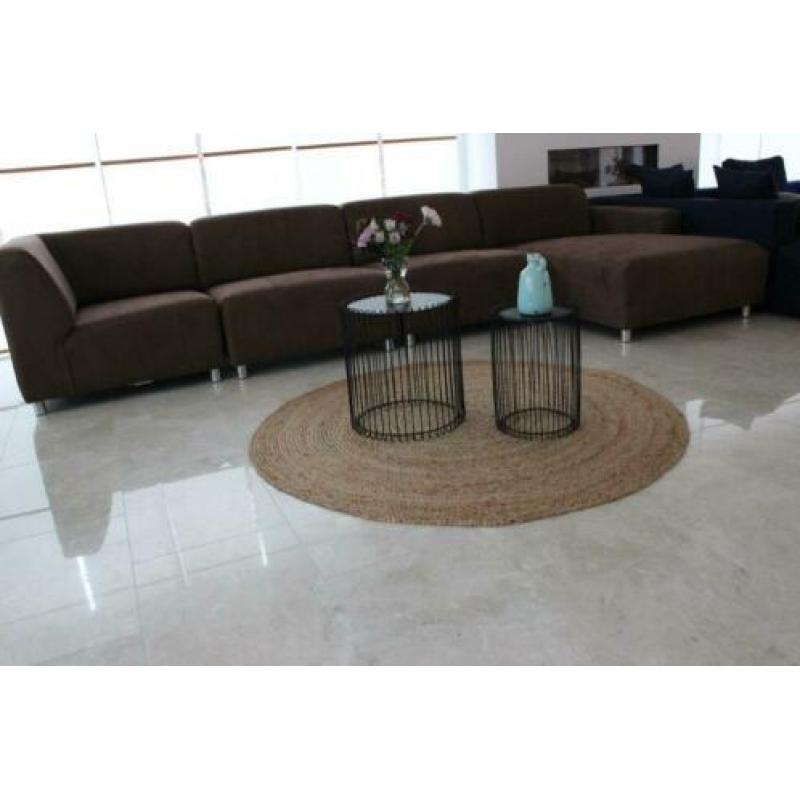 Design module Taupe kleur hoekbank