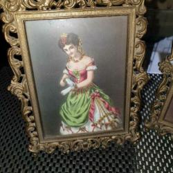 Koperen fotolijstjes zie foto's