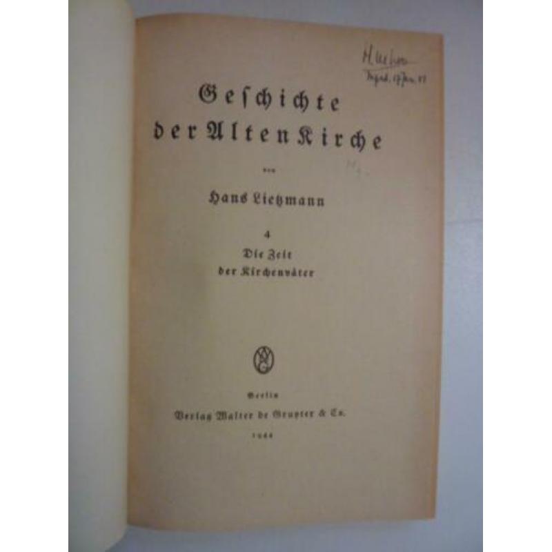 Hans Lietzmann - Geschichte der Alten Kirche 4 delen