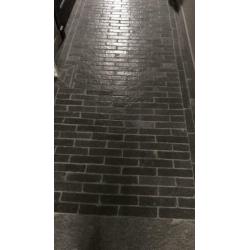 Natuursteen waaltjes, 20x5x2, 1m2