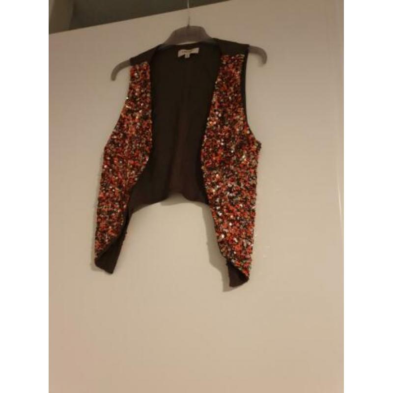 Mos Mosh gillet met pailletten nieuw maat S/ M