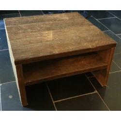 2 STOERE ROBUUSTE SALONTAFELS MET LEGPLANK 1prijs