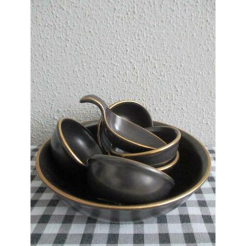 Leuk Vintage Pindasetje / Sauskommetjes Retro