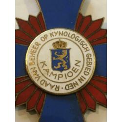 Kynologische koperen geemailleerde medaille 1968