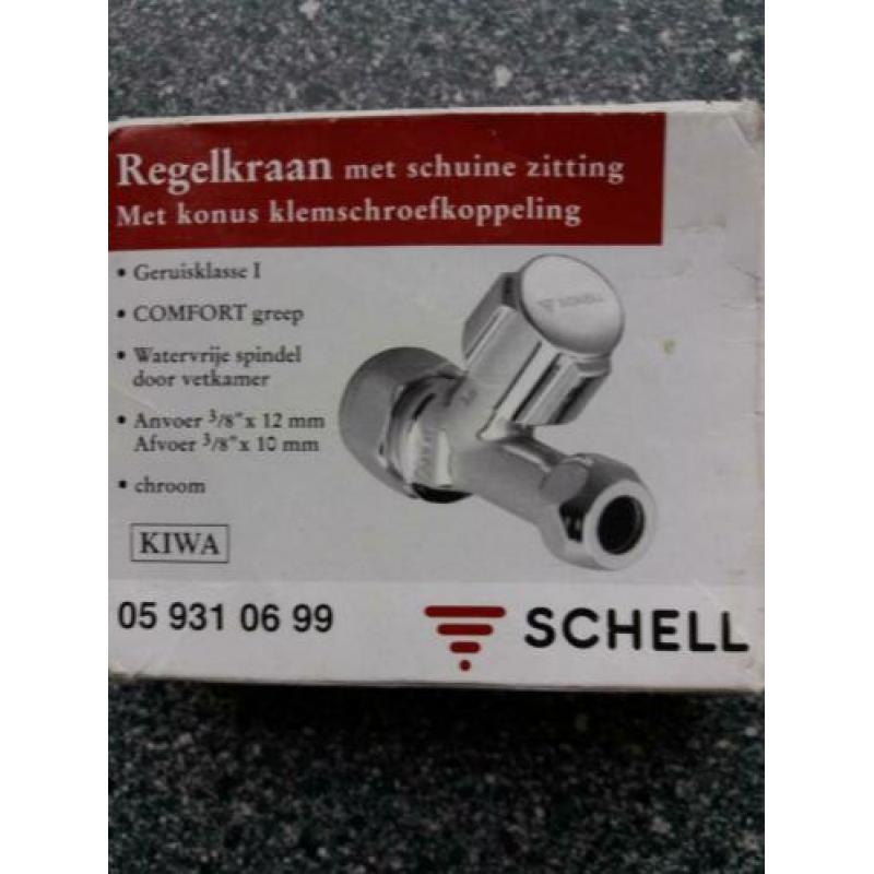 Schell Regelkraan met schuine zitting