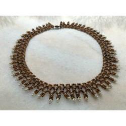 Vintage Kraagketting Kralen Ketting