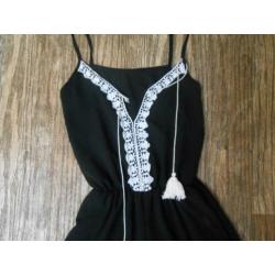 leuke zwarte play suite maat S zgan