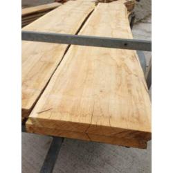 prachtige eiken schaaldelen/boomstamplanken 53mm dik