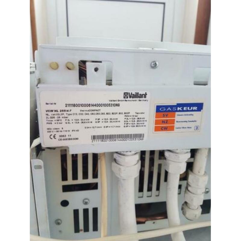 Vaillant ThermoCOMPACT VCW NL 255/4 Combiketel, Gesloten Sys