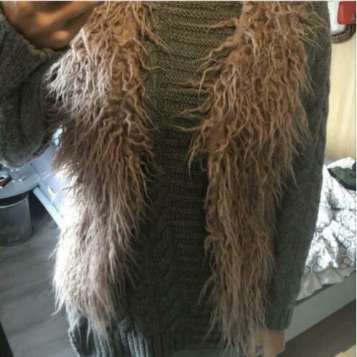 Lila faux fur gilet maat L - van €90 voor €25!