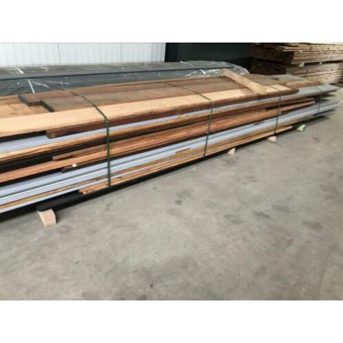 Partij Western red Cedar boeideel 18x340mm plus hardhout