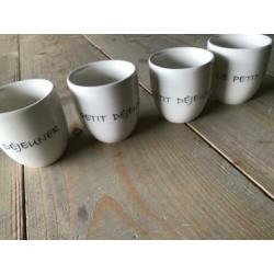 Petit Dejeuner mokken, 4 stuks van Rivièra Maison