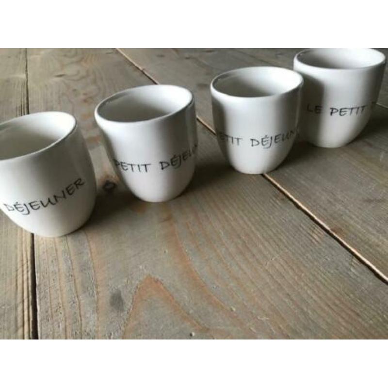 Petit Dejeuner mokken, 4 stuks van Rivièra Maison