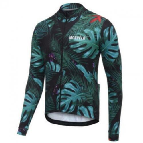 Morvelo lente fiets shirt / jersey in maat S