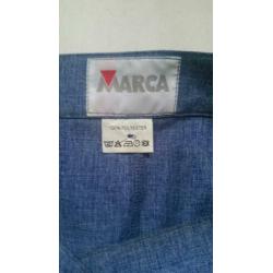 Lichtblauwe vintage kokerrok maat 42.