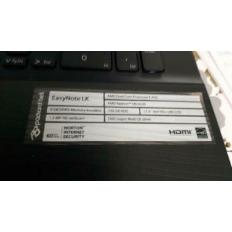 Te Koop Packardbell Easynote LK 17,3 inch-