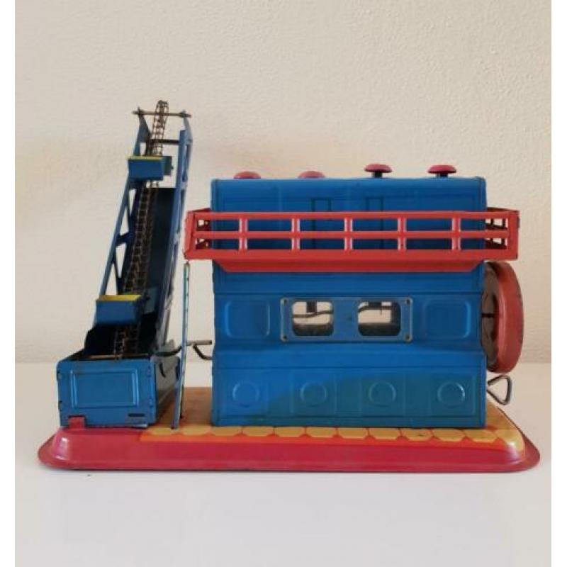 Blikken speelgoed generator/stoommachine met jakobsladder