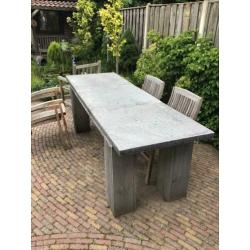 3 Grijze betontegels 80x80x5 cm