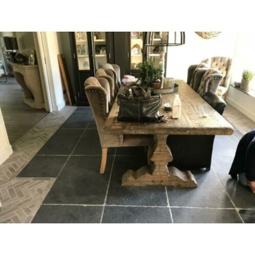 nostalgische vloer Castle Stone Black 60x90 cm verouderd