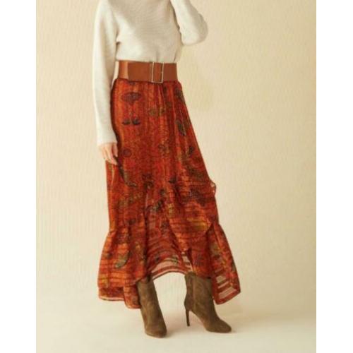 Ba&sh lange asymmetrische wikkel rok mt 1 (XS)