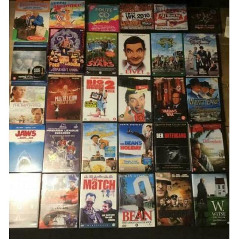 Verzameling dvd's en cd's