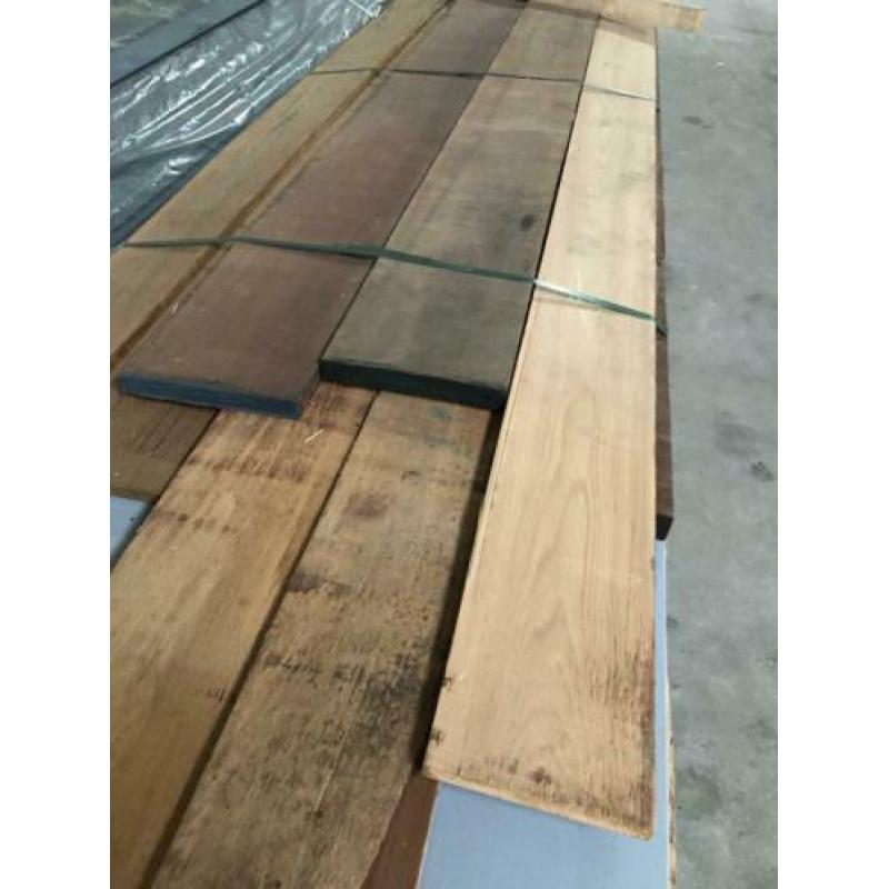 Partij Western red Cedar boeideel 18x340mm plus hardhout