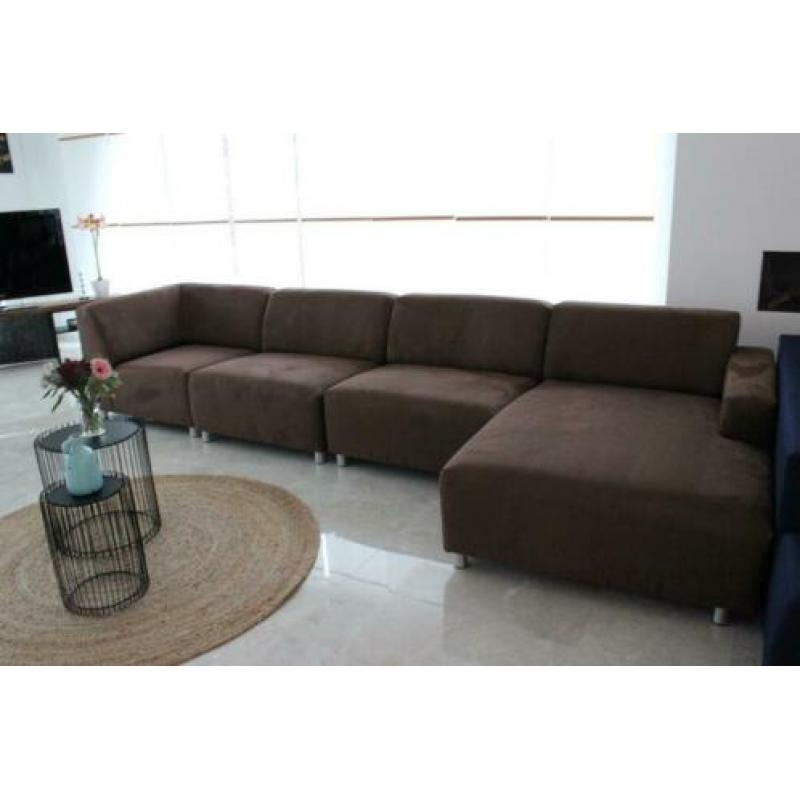 Design module Taupe kleur hoekbank