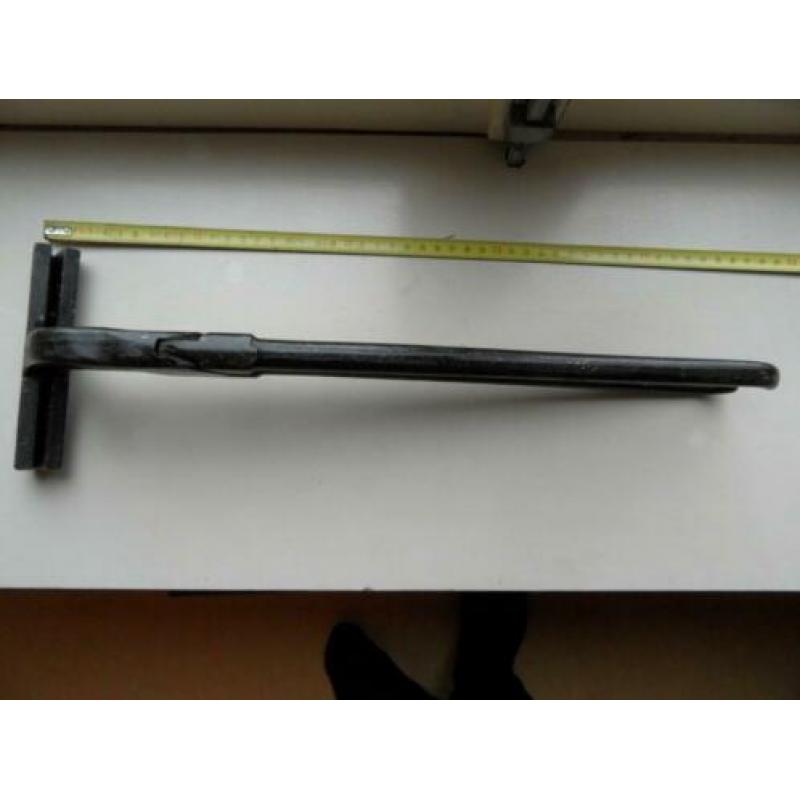 plooitang zink 140 mm gebogen 45 gesmeed zettang felstang