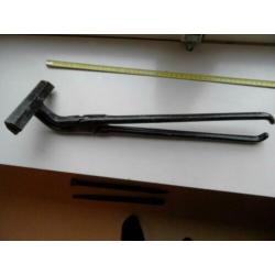 plooitang zink 140 mm gebogen 45 gesmeed zettang felstang