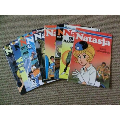 Deel 1 t/m 9 uit de reeks van Natasja