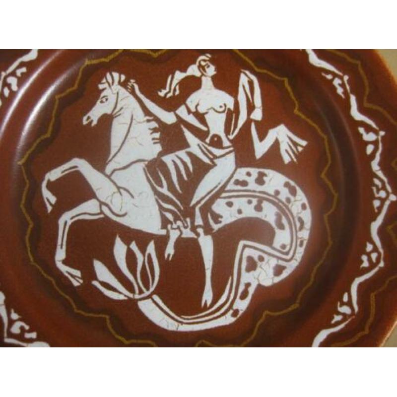 Plateel wandbord KNSM 1856 - 1956
