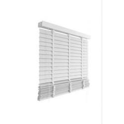 Aluminium jaloezie 50 mm wit met ladderband