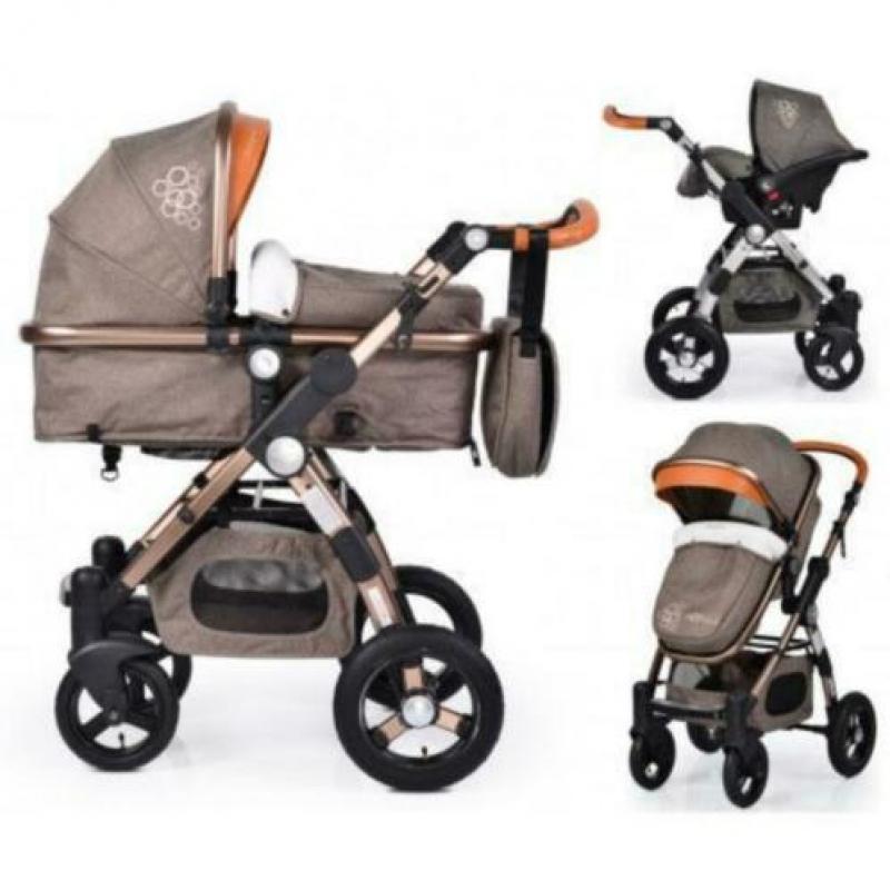 Cangaroo Luxor Kinderwagen 3-in-1 inclusief autostoeltje