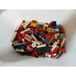 Oude lego spoorlijn met toebehoren