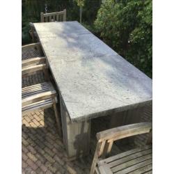 3 Grijze betontegels 80x80x5 cm