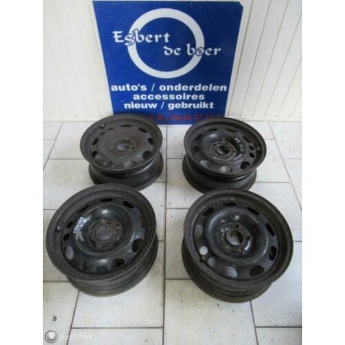 4x 15 inch stalen velg velgen Opel Omega A + B