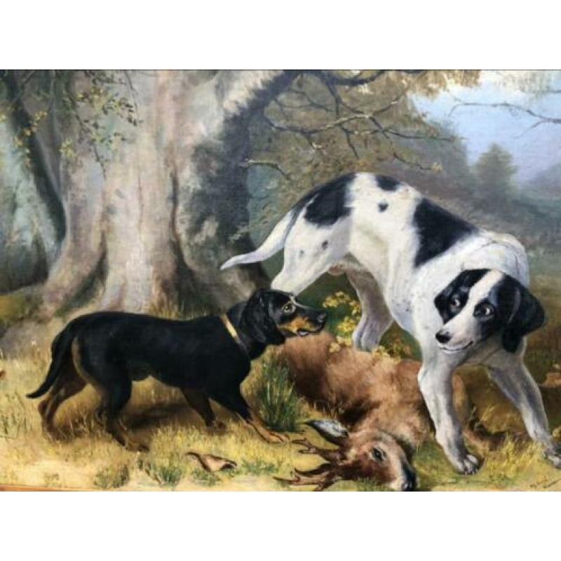 Jacht schilderij