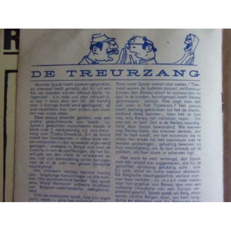 April 1930, Okt. 1938 Vlaanderen, Reinaert, Satyriek