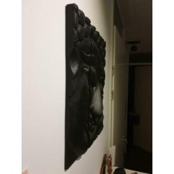 Thaise buddah houtsnijwerk drie-luik