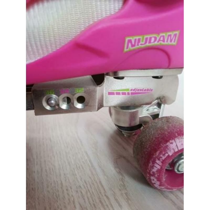 Nijdam roze rolschaatsen skate 32 34 36