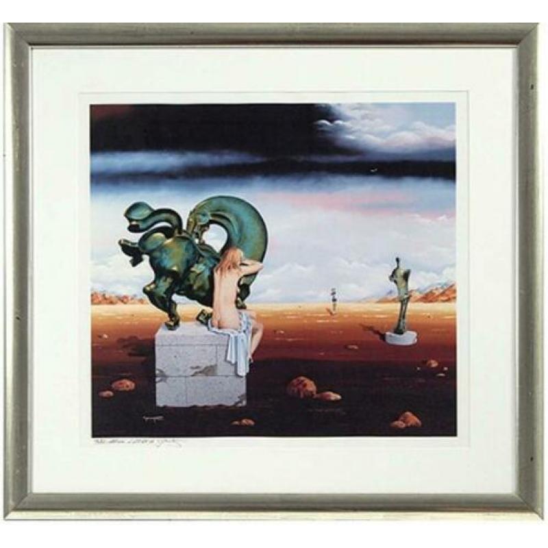 Wim Mast de Gooijer(1942) Lithografie "The Dream I Know" Ges